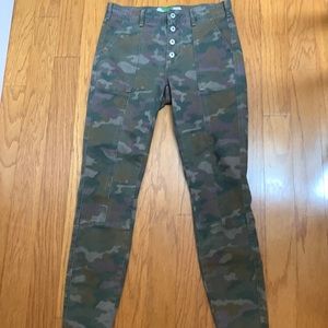 Anthropologie camo jeans